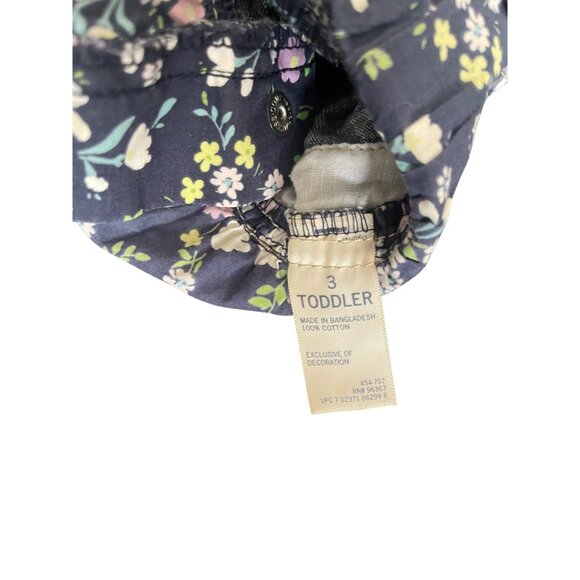 OshKosh BGosh Girls Denim Patchwork Overall Dress Size 3T - Picture 7 of 7